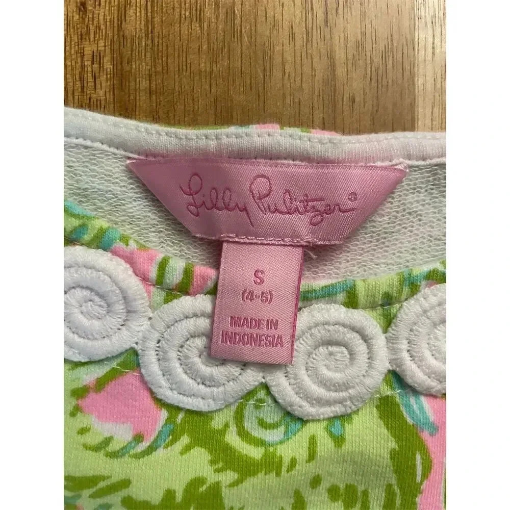 Lilly Pulitzer Girls' Chimply Chic Dress Size S (4-5) Monkey Multicolor - Picture 4 of 4